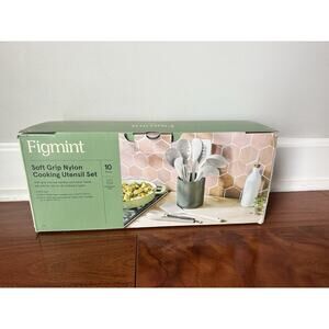 Target Figmint Soft Grip Nylon Cooking 10 Piece Set - White NEW